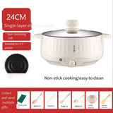 Electric cooking pot 1-2-3 people dormitory student multi-functional electric hot pot small household mini electric cooking pot