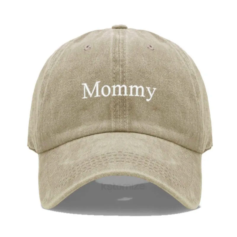 Daddy & Mommy Baseball Cap for Men & Women Unisex Soft Washed Cotton Embroidery Baseball Hats For Father's Mother's Day gifts