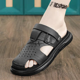 Sandals men's fashionable comfortable summer sandals mens outdoor wear breathable wear-resistant non slip soft soled beach shoes