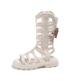 Children Sandals High-top Kids Girls Sandals Baby Sandals High Quality Flat Cut-Outs Beach Sandals