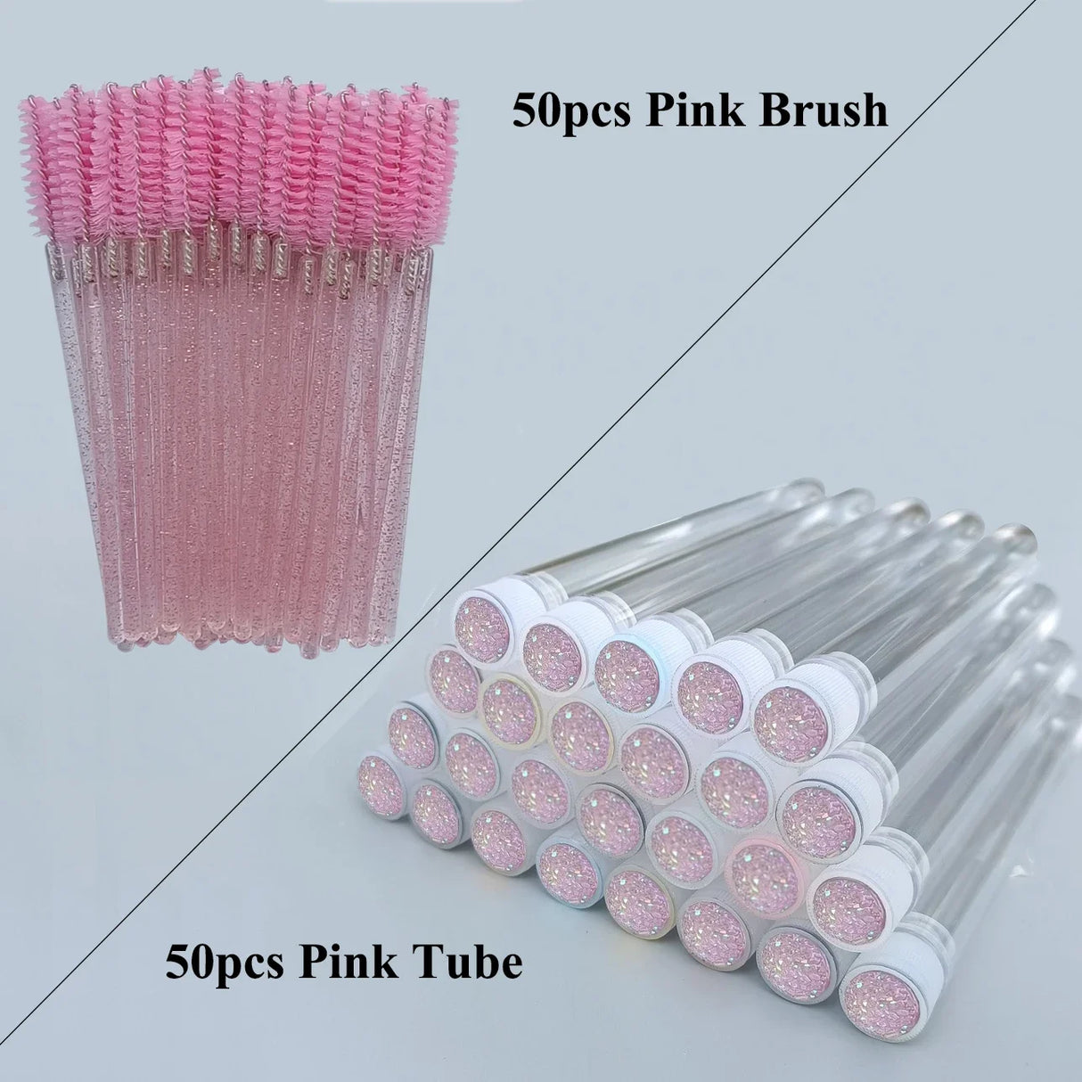 Reusable Eyelash Brush Tube Disposable Mascara Wands Replaceable Dust-proof Eye Lash Eyebrow Brush Tube for Eyelashes Extension
