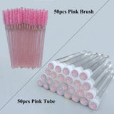 Reusable Eyelash Brush Tube Disposable Mascara Wands Replaceable Dust-proof Eye Lash Eyebrow Brush Tube for Eyelashes Extension