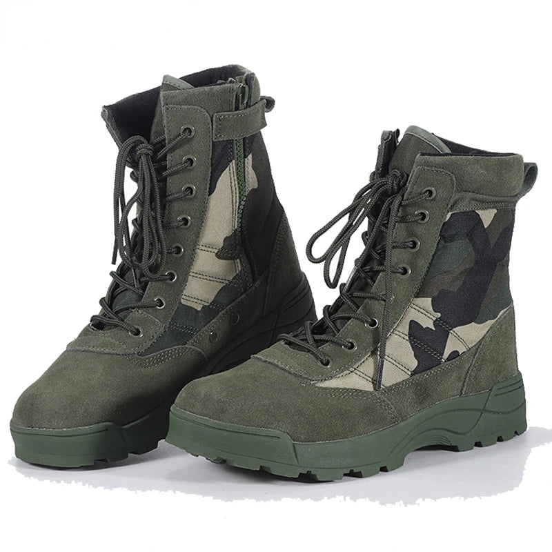 Men's Boots 2022 New Tactical Boots Special Force Desert Combat Boots Men Work Shoes Outdoor Hiking Ankle Boots