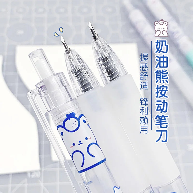 School Supplies Art Utility Knife Pen Knife Cut Stickers Scrapbooking Cutting Tool Express Box Knife DIY Craft Supplies