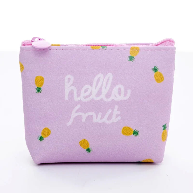 Women Canvas Coin Purse Card Key Mini Purses Pouch Girl Kid Children Cute Small Zipper Coin Purse Card Holder Wallet Storage Bag
