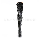 New Over Knee Boots High Quality Fashion Boots Sexy High Boots Fashion Women Boots 12cm Stiletto Boots 34-45 46 BBZAI