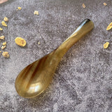 Kitchen Ladles Water Buffalo Horn Spoon Exquisite Western Cuisine Spoon Creative Dessert Spoon Long Handled Spoon Horn Products