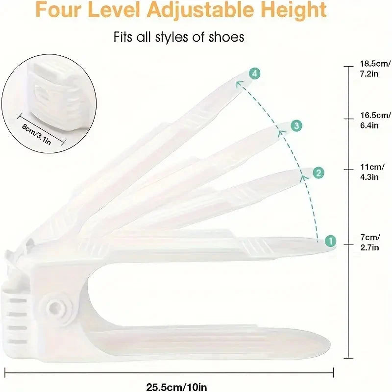 5 adjustable shoe racks for storing shoe artifacts, available in various colors for you to choose from.