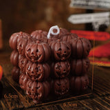 Creative Halloween Orange Beige Pumpkin Aromatherapy Candles Pumpkin Handmade Shaped Candles Halloween Home Decoration Gift