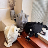 Cartoon Dinosaur Kawaii Backpack College Bag For Boy Girls Unisex Multifunction Waterproof Travel  Bag Fashion Funny School Bag
