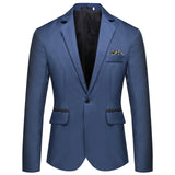 2025 Men's Formal Office Blazer Jacket Suits Solid Fashion Wedding Dress Suit Jacket Coat Male Oversized Casual Blazer Hombre