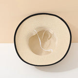 Summer Beach Hat for Women Casual Lady Style Flat Bowknot Straw Cap Fashion Outdoor Panama Girls Sun Protection Chapeu Feminino