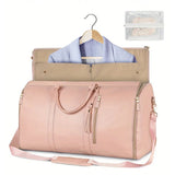 Travel garment bag, two-piece carry-on garment travel bag (including toiletry bag), convertible garment bag