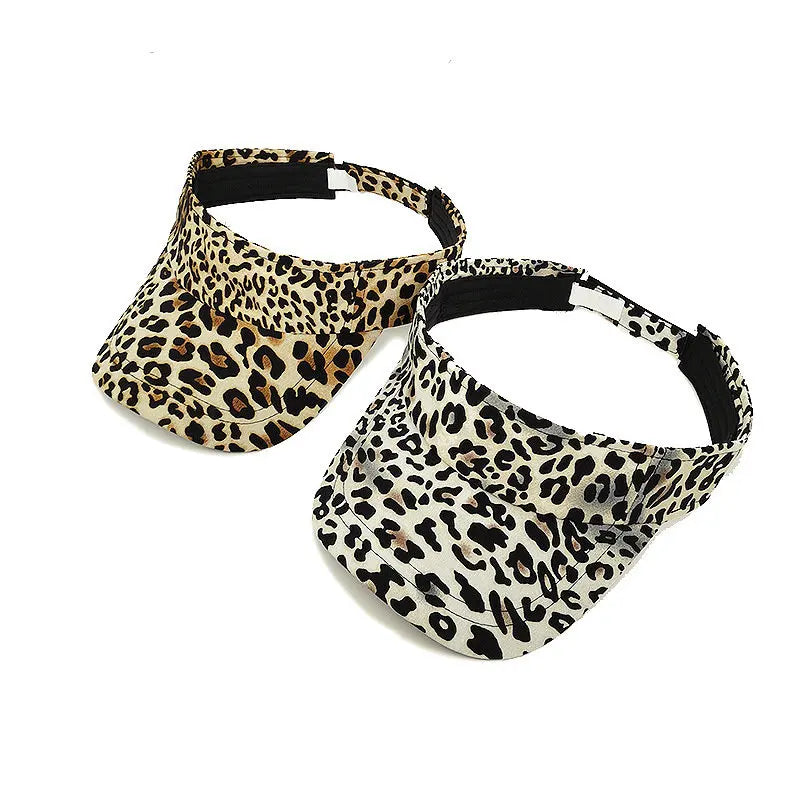 2023 Summer Cotton Leopard Print Visors Baseball Cap Adjustable Sun Protection Cap For Men and Women 13