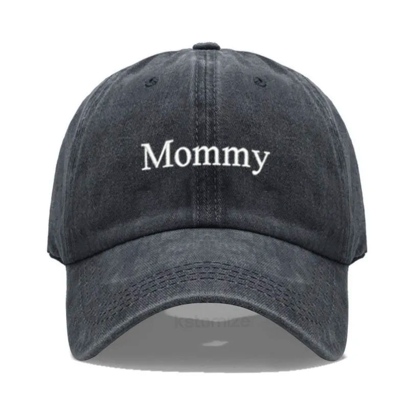 Daddy & Mommy Baseball Cap for Men & Women Unisex Soft Washed Cotton Embroidery Baseball Hats For Father's Mother's Day gifts