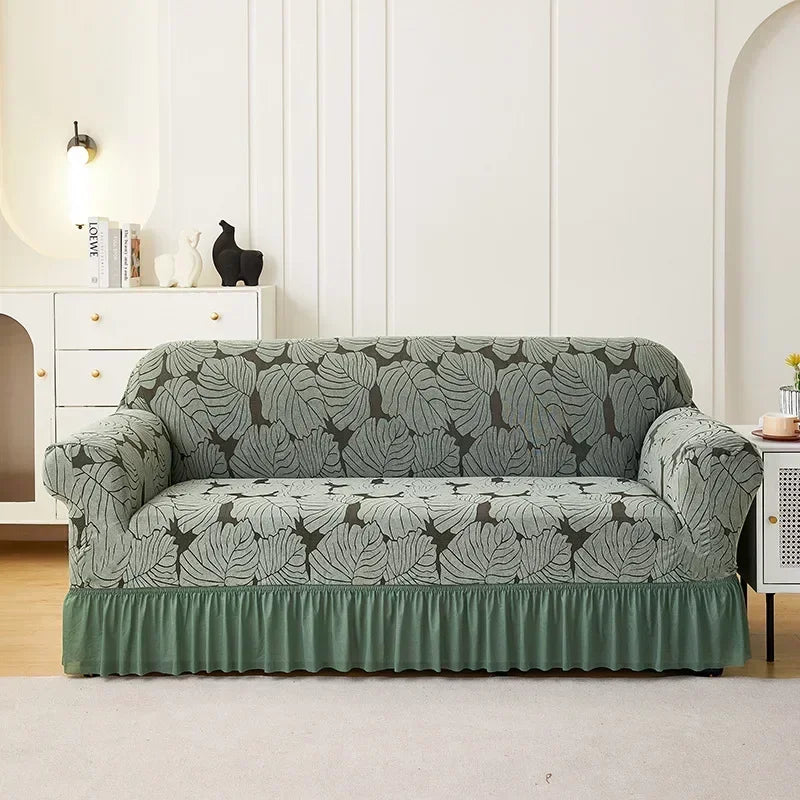 1/2/3/4 Seater Sofa Cover Single Double Three Four-Seater Elastic All-inclusive Dustproof Sofa Cover Yksivärinen sohvan kansi