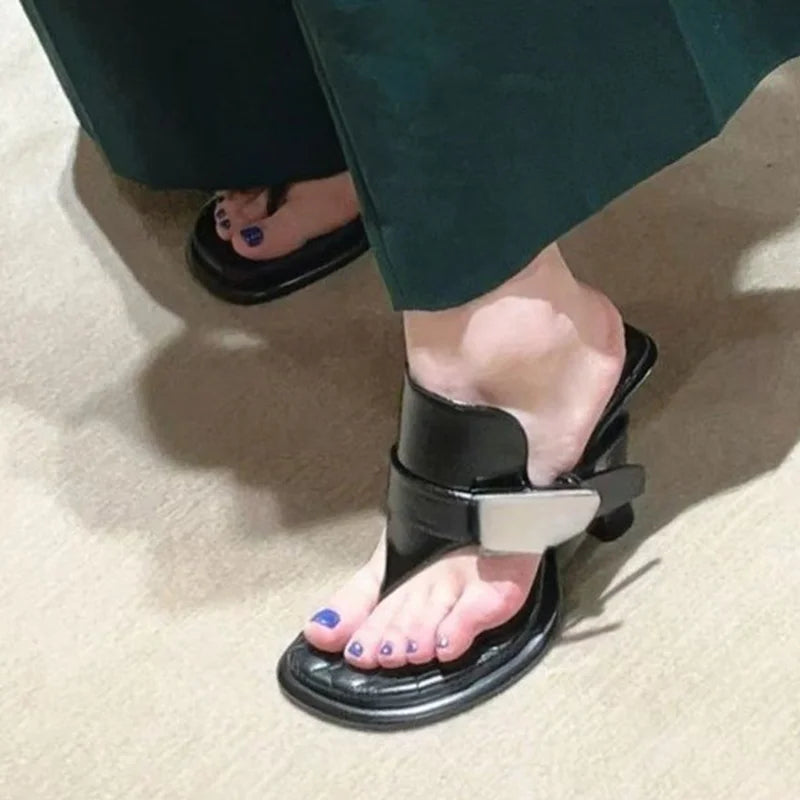 High Heels Women Slippers Elegant Fashion Shoes Dress Stilettos Sexy Pumps Summer Woman Sandals 2025 Designer Trend Lady Shoes