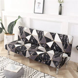 [Stretch Sofa Bed Cover] Spring/Summer Milk Silk Fabric Living Room Armless Folding Sofa Sofa Cover puf grande y esponjoso