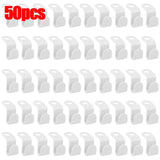 50/5Pcs Clothes Hanger Hooks Space Saving Closet Connector Hook Cascading Hanger Plastic Extender Clips Wardrobe Coat Organizer
