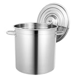 Cooking Pot, 35 L Catering Stock Pot, Cooking Pot with Stainless Steel Lid and Handles, Large Cooking Pot for Cooking, Stewing