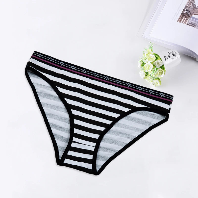 Sexy Panties for Women Female Underwear Bikini Cotton Crotch Briefs Lingerie Intimate Ladies Low Rise Waist Breathable FUNCILAC