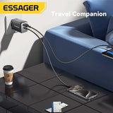 Essager GaN 45W USB Charger Fast Charger PD QC 3.0 USB C Charger Quick Charger For iPhone 14 13 Travel Charger for Samsung S21