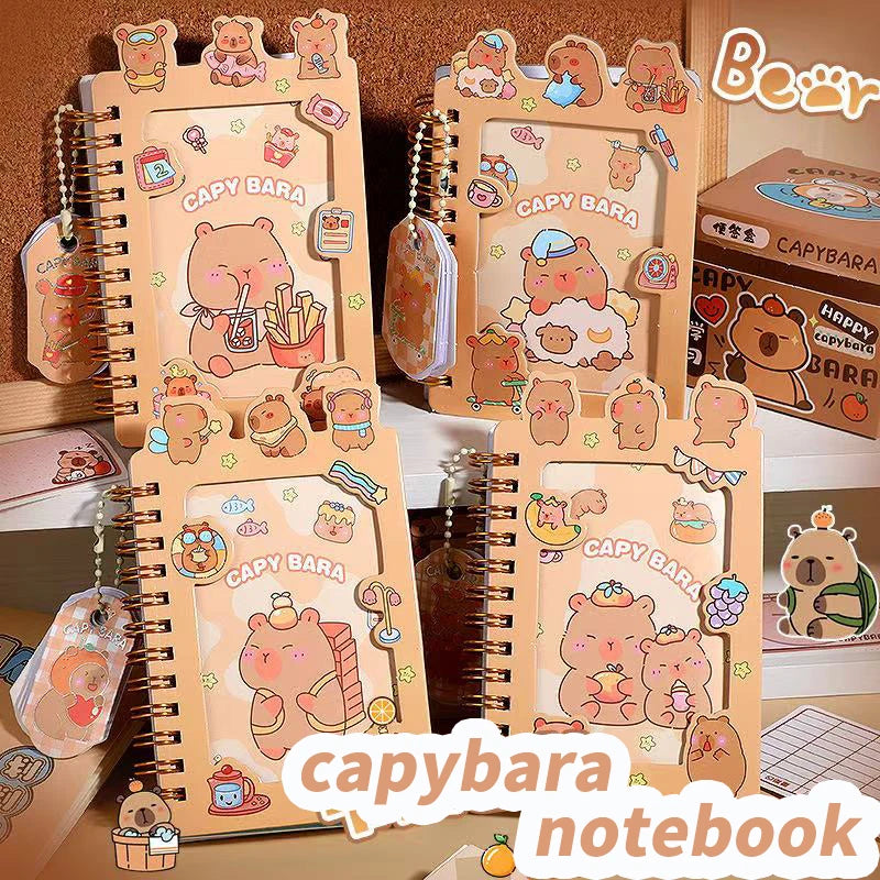 school useful stationery supplies Aesthetic stationery Sketchbook Diary cute capybara Drawing notebook offices accessories