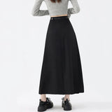 Fashion Skirts for Women Elegant Skirts with Belt Women Pleated Skirts Vintage Long Skirts for Women Clothing Female Streetwear