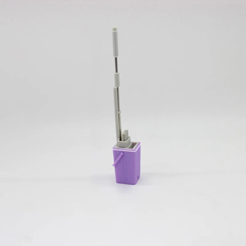 1Pcs 1:12 Dollhouse Miniature Mop Mini Cleaning Tool Furniture Decor Toy Kids Pretend Play Toys Doll House Accessories