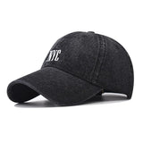 denim baseball cap for men women spring summer cap letters embroidery