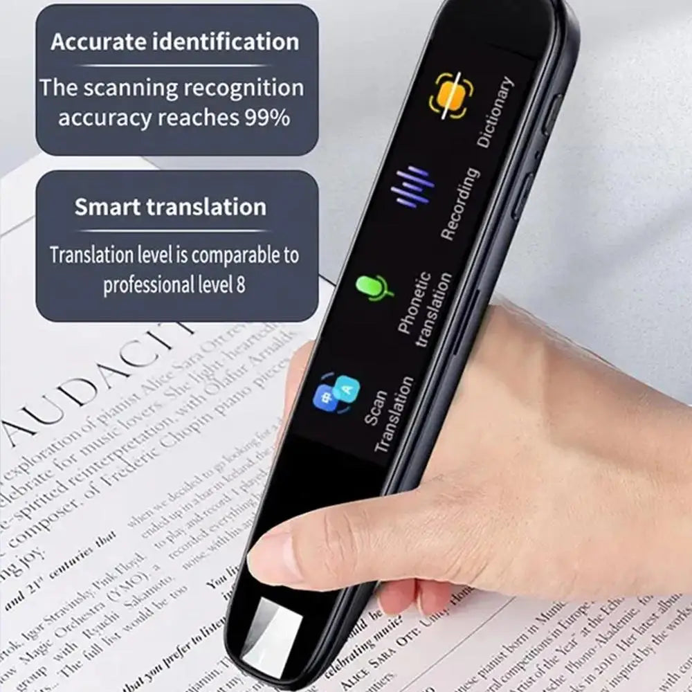 Translator 112 Languages Reading Pen For Dyslexia Autism Smart Voice Portable Scanner Pen Instant Smart Voice Translator Device