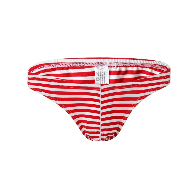 Men's Briefs Panties Men Cotton Underwear Briefs Breathable Cuecas Striped Brief U Pouch Panties for Men Sexy Underpants Shorts