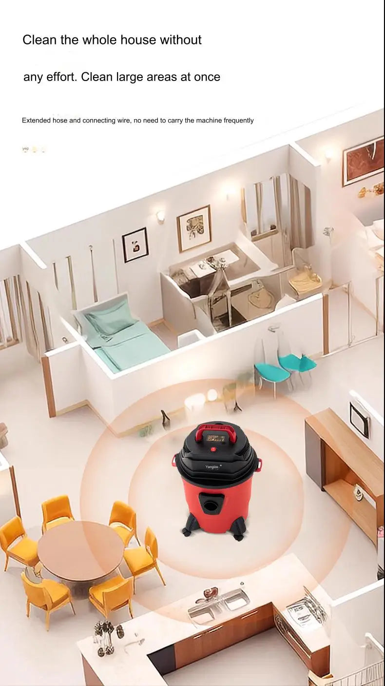 Portable Handheld Wet And Dry Commercial Vacuum Cleaner For Car And Home Automatic Grade-for Other Processing Line Use