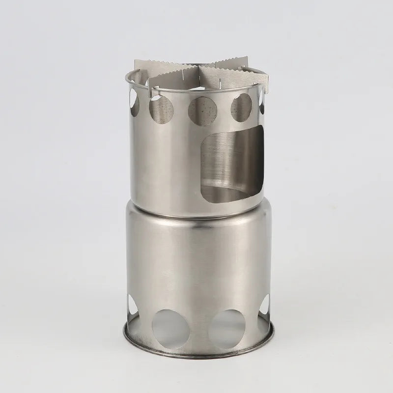 Popular Camping Steel Wood Stove Cooking Pot Optional