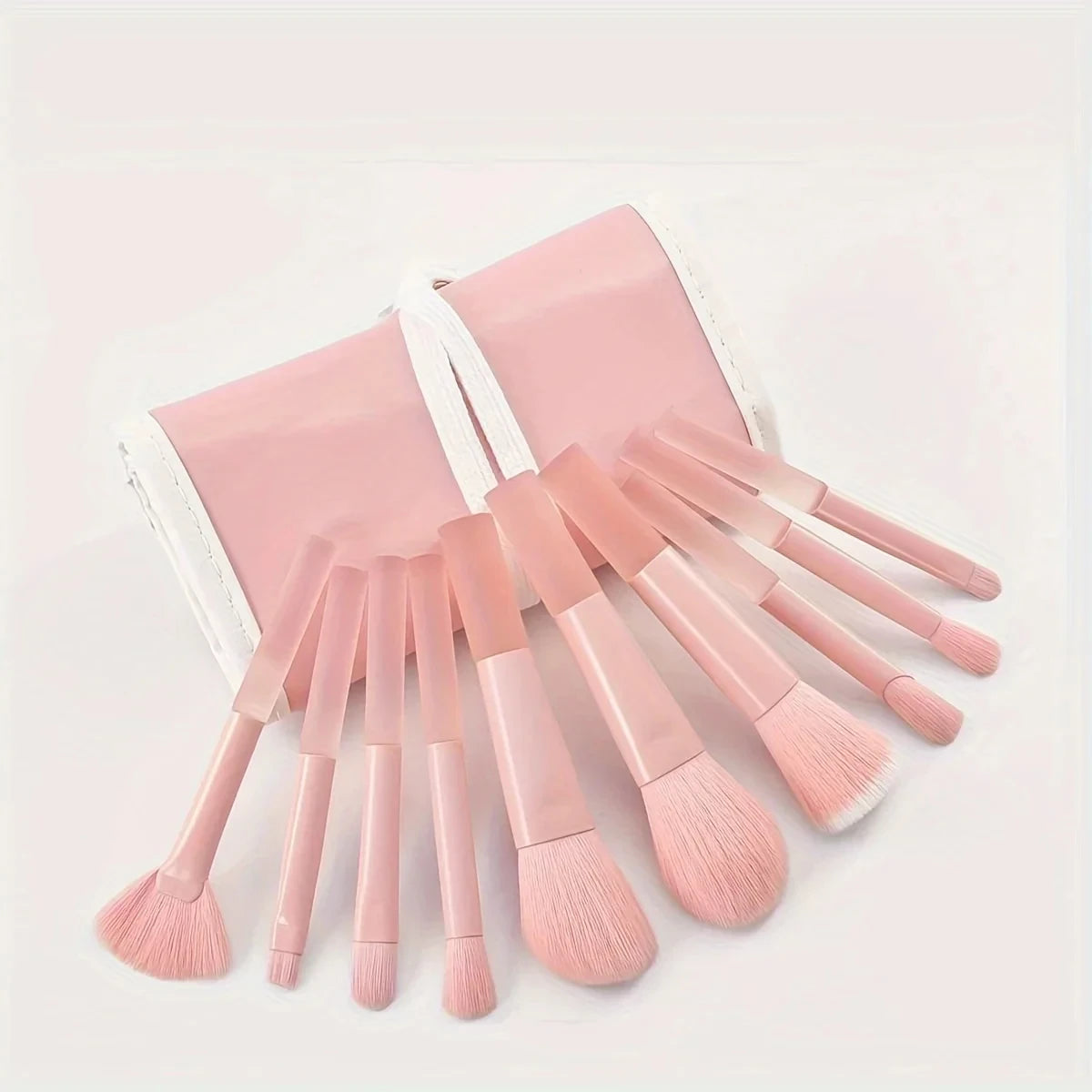 New Mini Makeup Brush Set 10PCS Eyeshadow Loose Powder Brush Travel Portable Soft Hair Makeup Tools