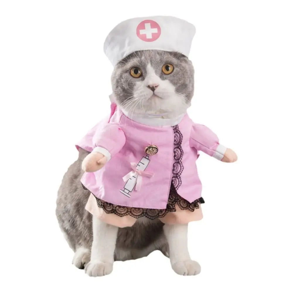 Easy To Wear Halloween Pet Costume Funny Soft Fabric Dog Cosplay Clothing Pet Supplies Uniform Kitten Puppy Costume