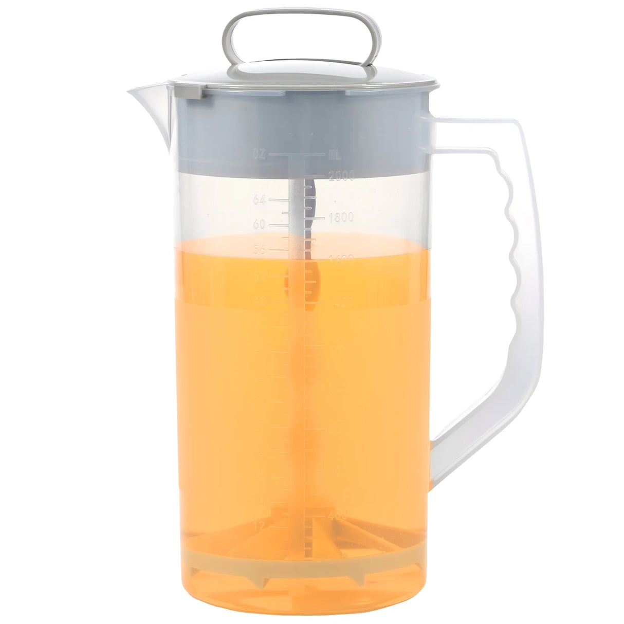Mixing Pitcher for Drinks 2000ml Mixing Water Pitcher Wide Mouth Lemon Orange Fruit Juice Mixing Container Kitchen Accessories