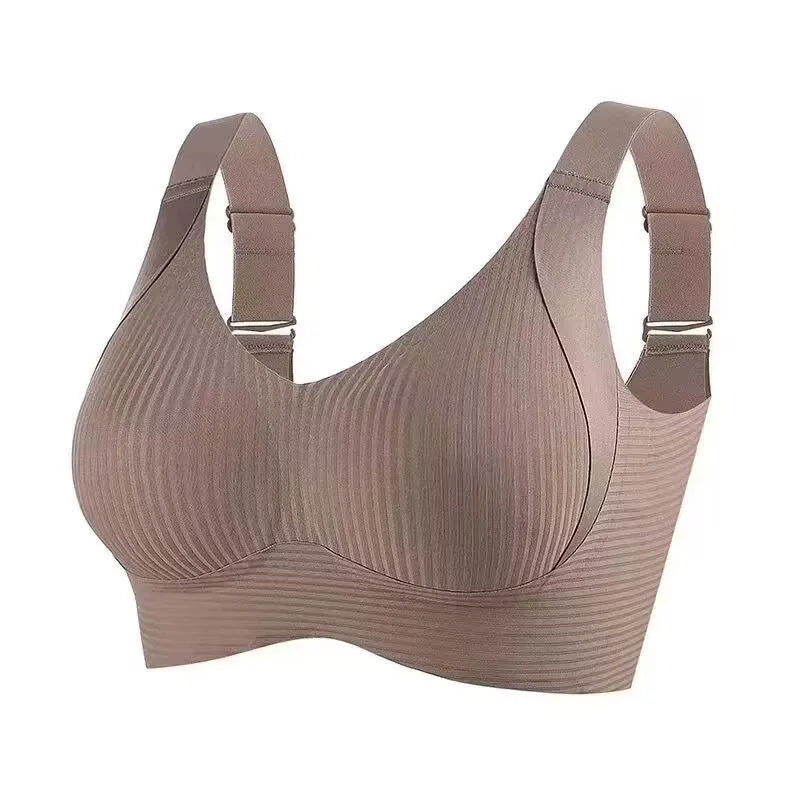 Lingerie women's bra anti-sagging large size adjustable seamless breast bra for women comfortable sexy