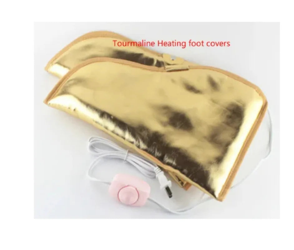 220V Tourmaline/Far Infrared Therapy Electric Heated Spa Feet /Glove/Vibration Massage Beauty Glove Hot Compress Hand Care Salon
