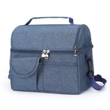 Portable Lunch Bag Waterproof Thermal Insulated Lunch Box Bento Pouch Dinner Insulation Bag Student Thickened Cute Lunch Bag