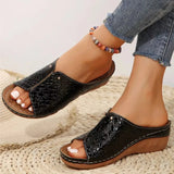 Fashion Woman Sandals Shoes Wedge Walking Shoes Light Women's Sandals Slip On Plus Size Female Footwear Heels For Women
