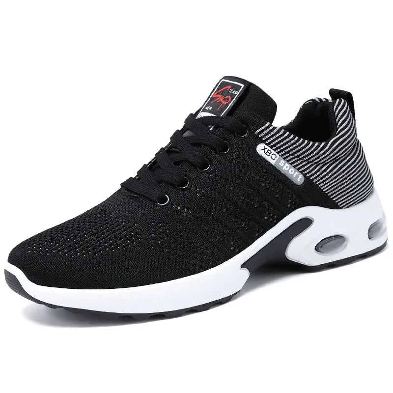 2025 New Men's Running Shoes Korean Breathable Lace Up Sports Shoes Training Anti Slip and Comfortable Men's Running Shoes