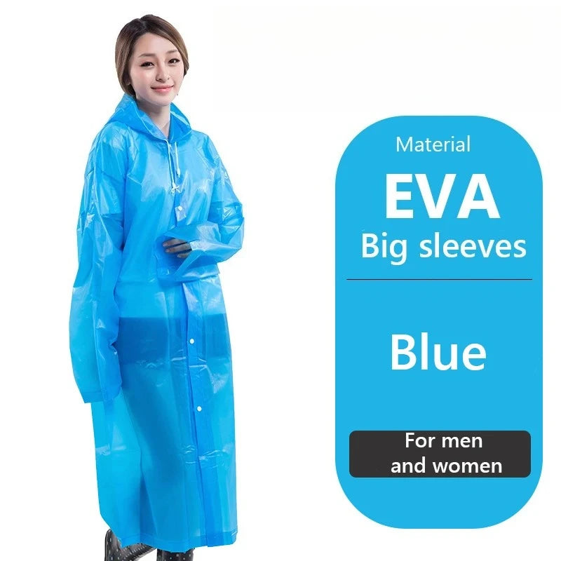 Raincoat Women Men Impermeable Thickened Waterproof Raincoat Tourism Outdoor Hiking Rain Poncho Raincoat Hooded Rain Coat