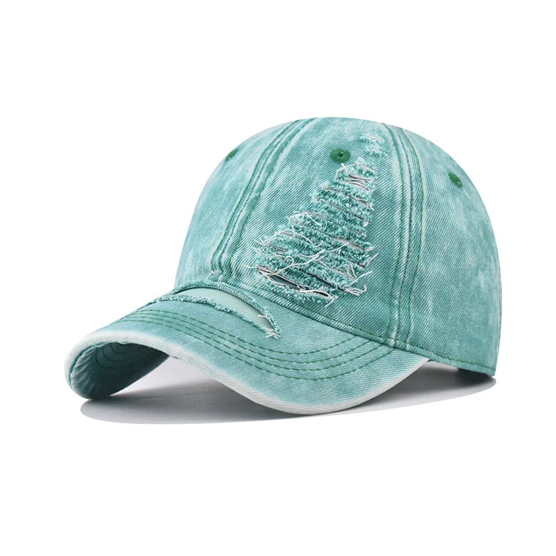 denim baseball cap for men women spring summer cap letters embroidery