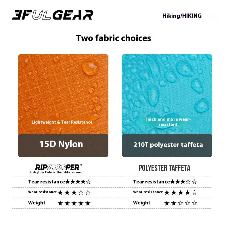 3F Ul GEAR Three In One Professional Mountaineering And Hiking Raincoat  About 200g Wear Upgrade Lightweight And Portable Brim