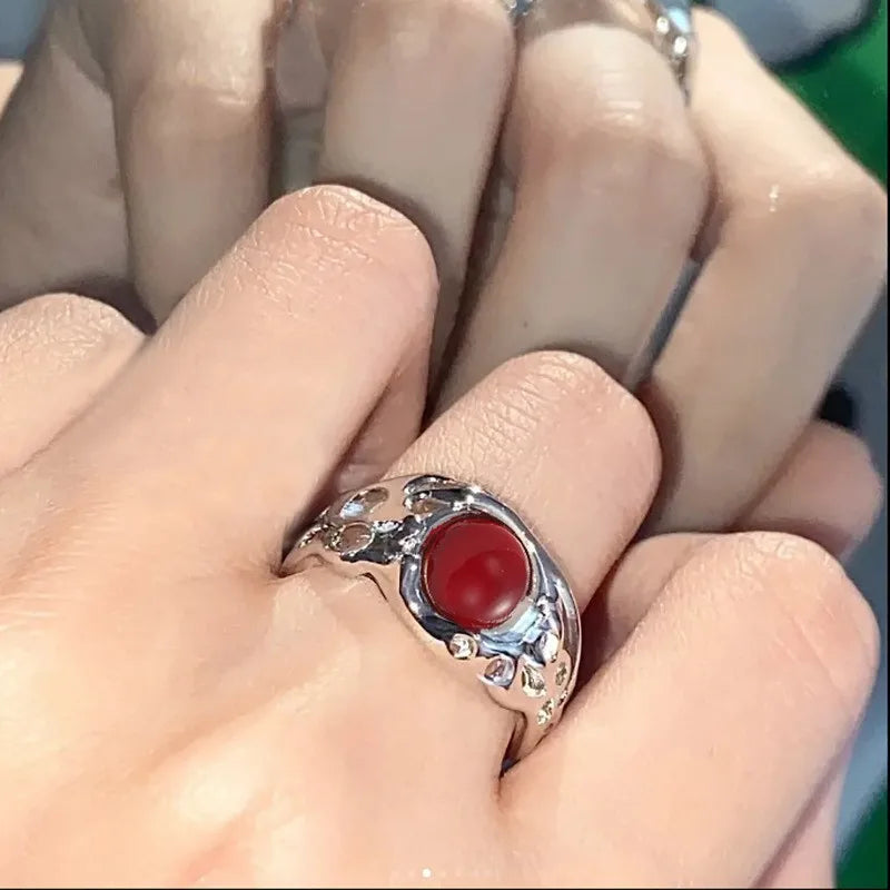 Cute Sweet Fashion Ring for Women Hip Hop Irregular Stone Rings Butterfly Animal Shape Finger Rings Vintage Ring for Women