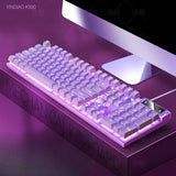 Advanced K500 gaming wired keyboard with color blocking and luminous mechanical feel, desktop computer keyboard