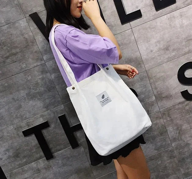 Bags for Women 2021 Corduroy Shoulder Bag Reusable Shopping Bags Casual Tote Female Handbag for A Certain Number of Dropshipping
