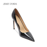 Heels for women luxury women's shoes Crocodile Pattern Leather Women's High Heels Pointed Toe Pumps Shallow Ladies shoes Women