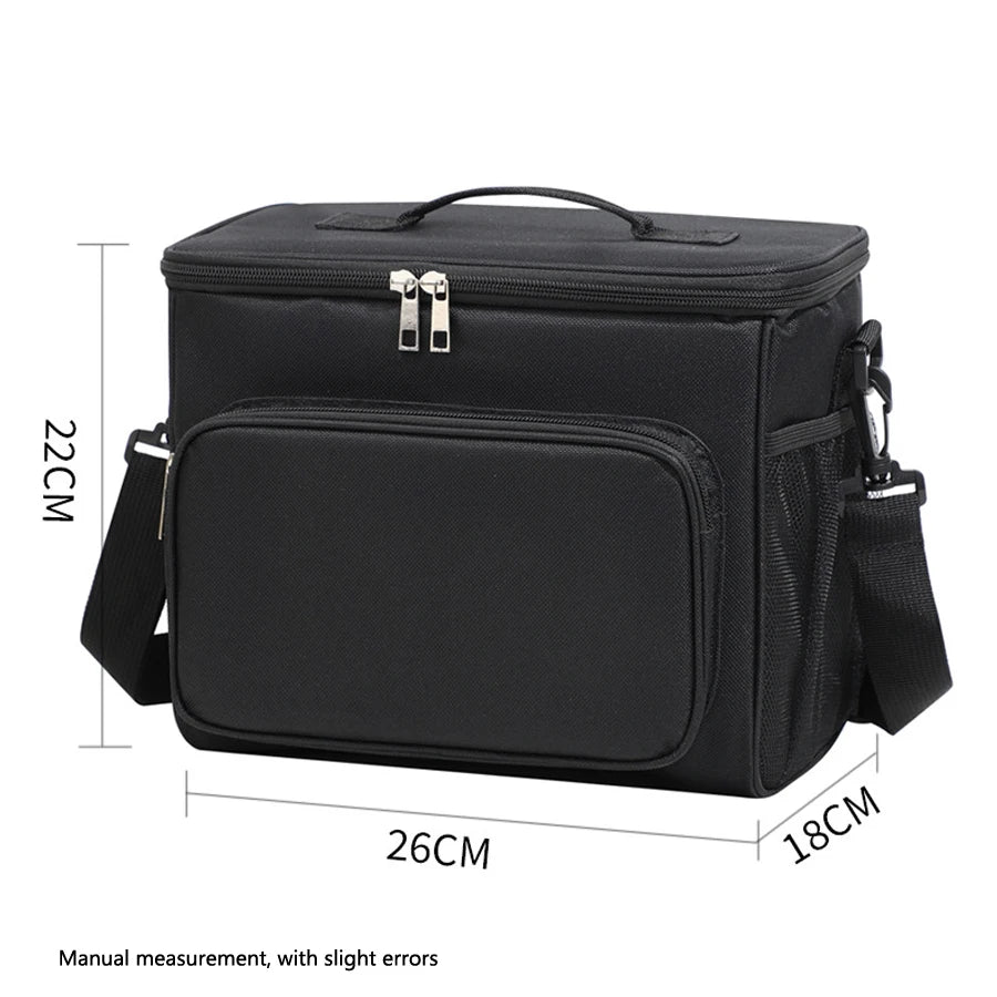 Lunch Bag Adjustable Shoulder Strap  Box Upgraded Leakproof Collapsible Large Work Capacity Thick Insulation Camping Outdoor